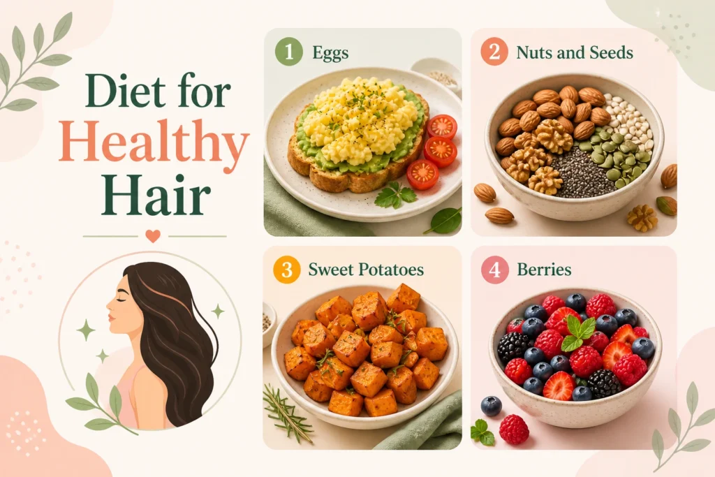diet for healthy hair,