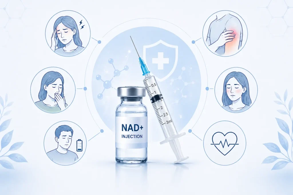 Nad injection side effect