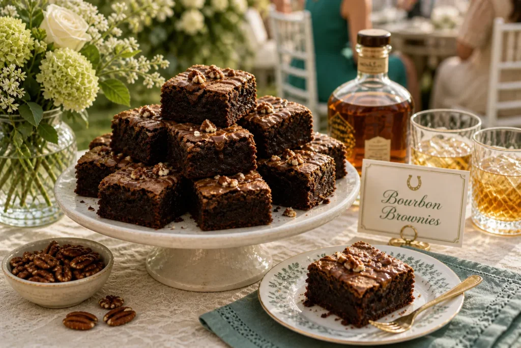 Bourbon brownies