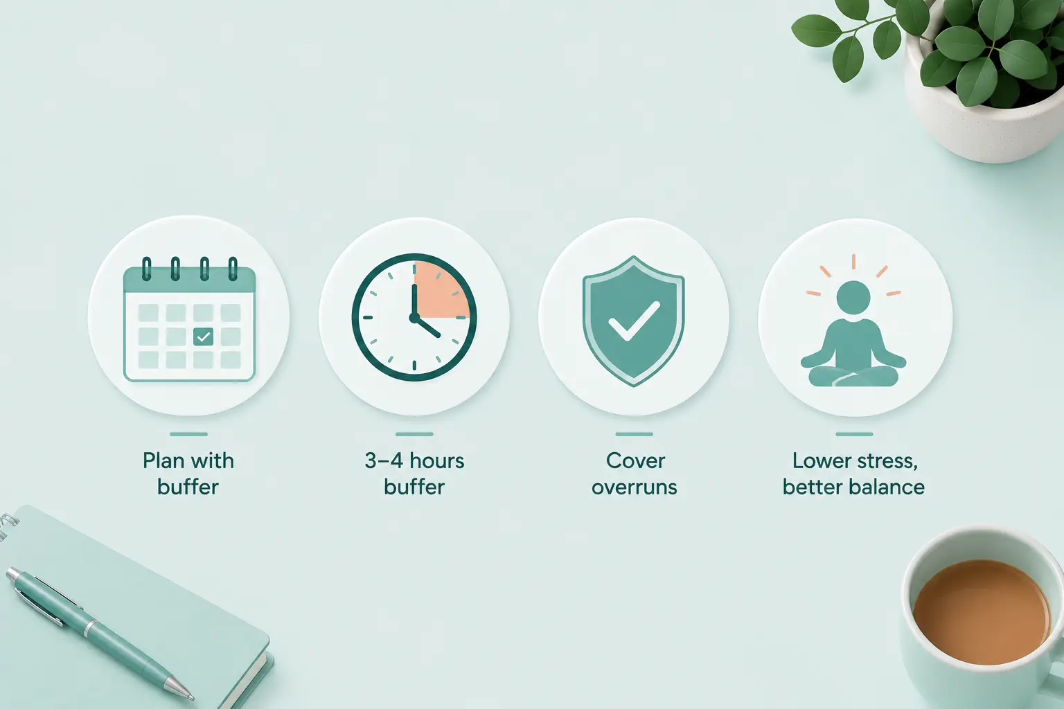 Build a buffer into every week to balance work and study without burnout