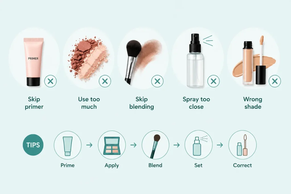 How to Apply Makeup Step by Step for Beginners: Common Mistakes to Avoid