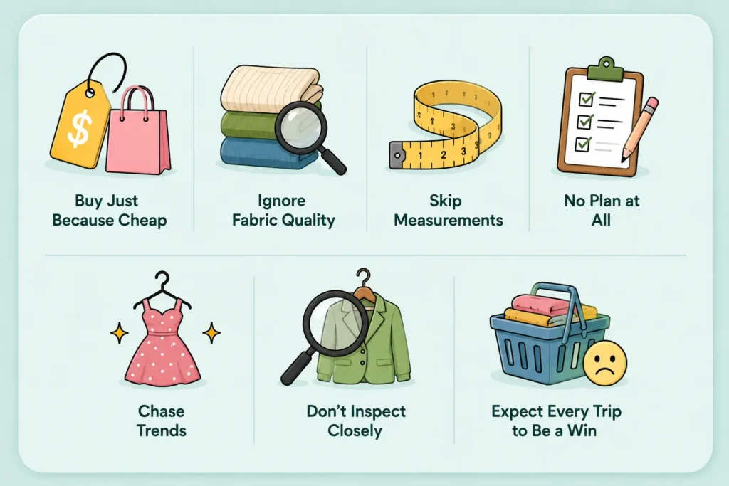 Thrift Shopping Mistakes to Avoid