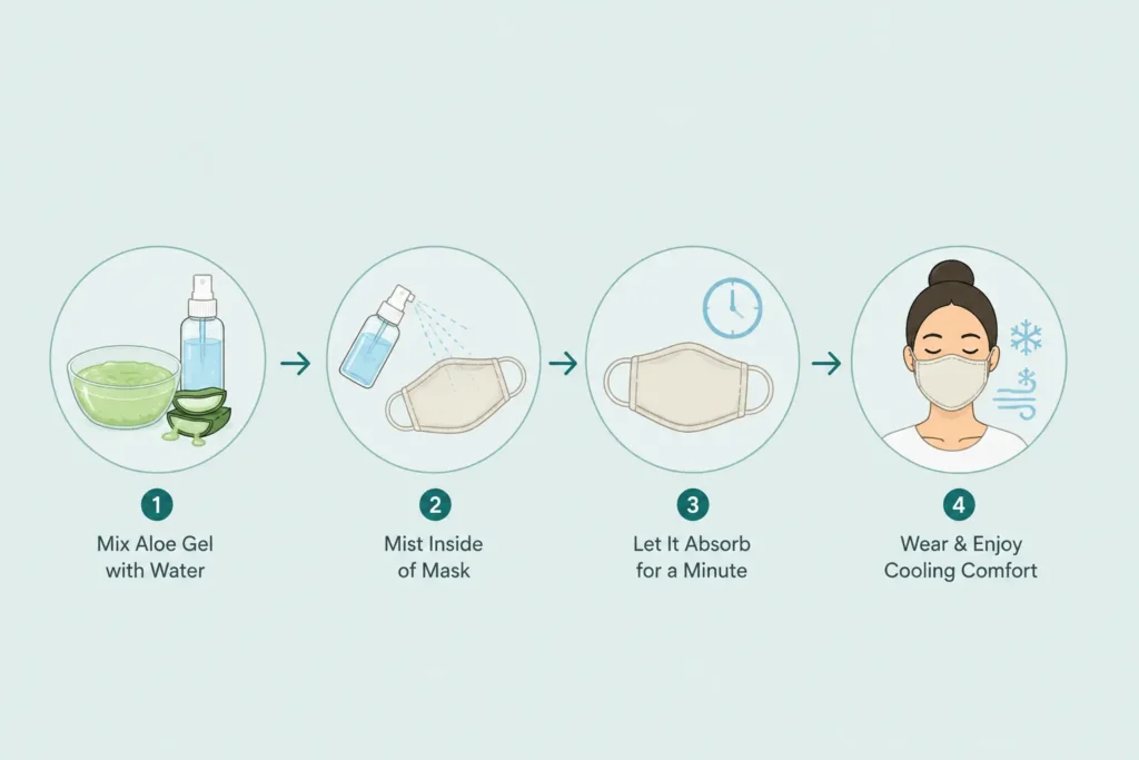 DIY Cooling Face Mask #3: The Aloe Vera Gel Infused Mask