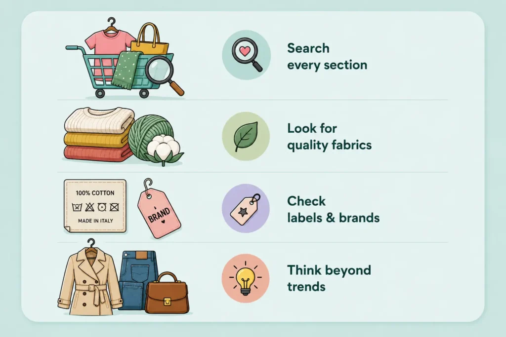 how to find best items while thrifting