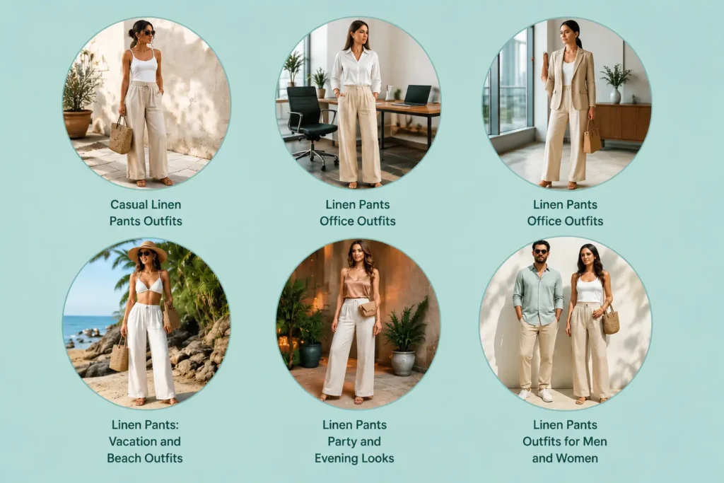 Linen Pants Outfit Ideas for Different Occasions