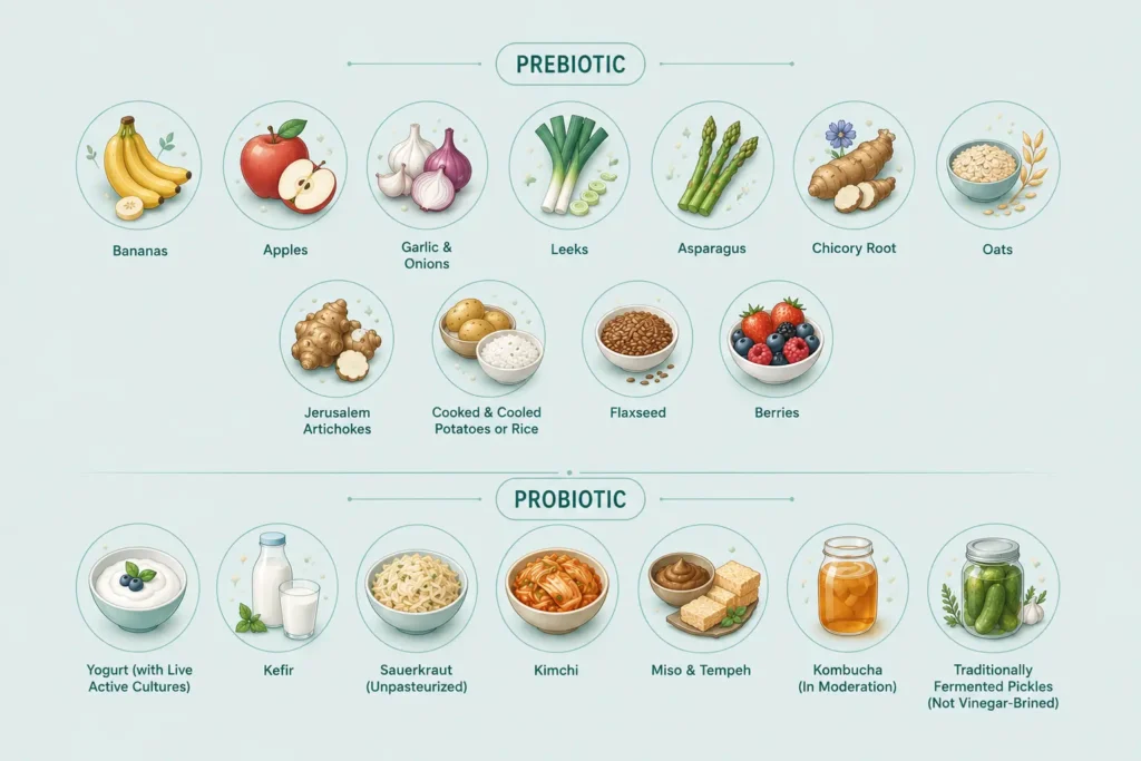 Prebiotic vs Probiotic Foods: What to Eat