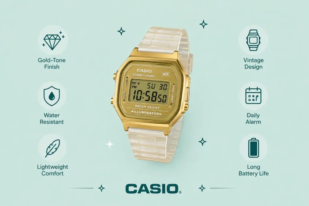 Casio Gold Watch Vintage and Gold-Tone Options