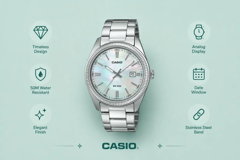 Casio MTP1302PSC-7A Vintage Analog Watch: A Closer Look