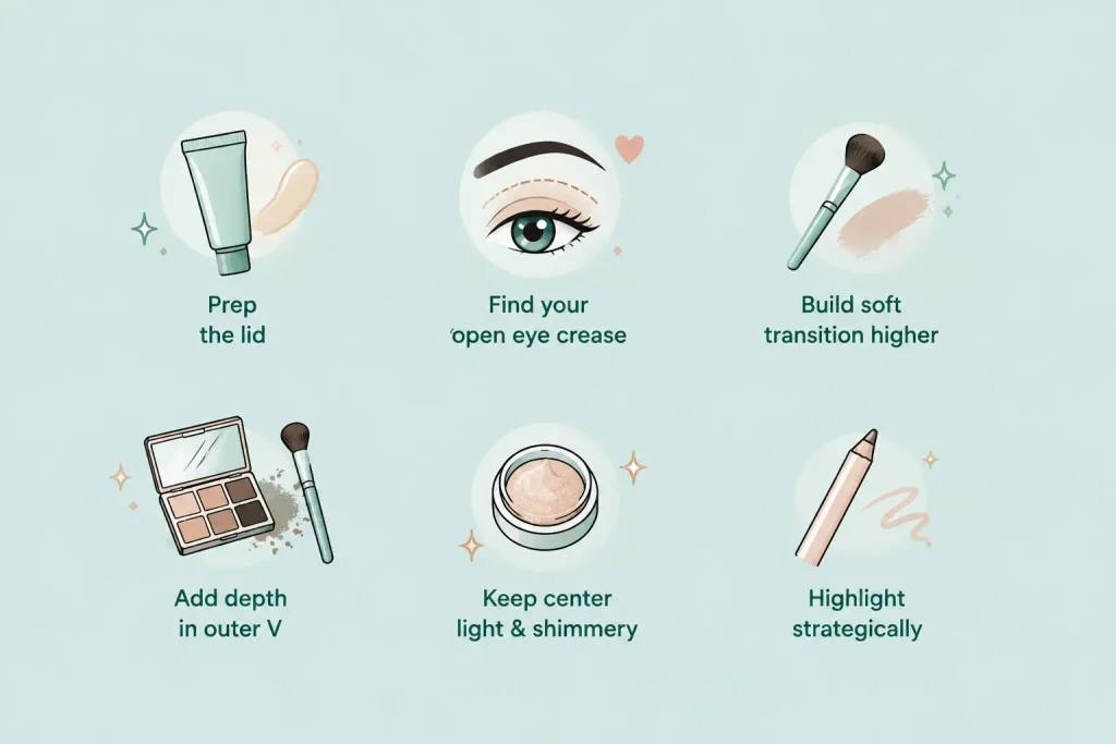 Step-by-Step: Makeup for Hooded Eyes