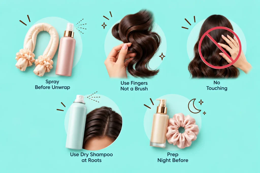 How to Make Heatless Curls Last All Day